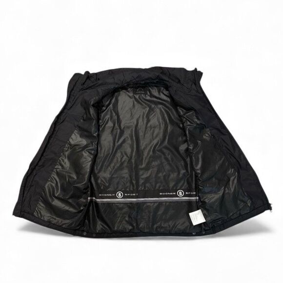 Bogner Men’s Vest Sz 40 Black Nylon Multi Pocket Zip Front Outdoor Layer Quilted - Picture 3 of 11
